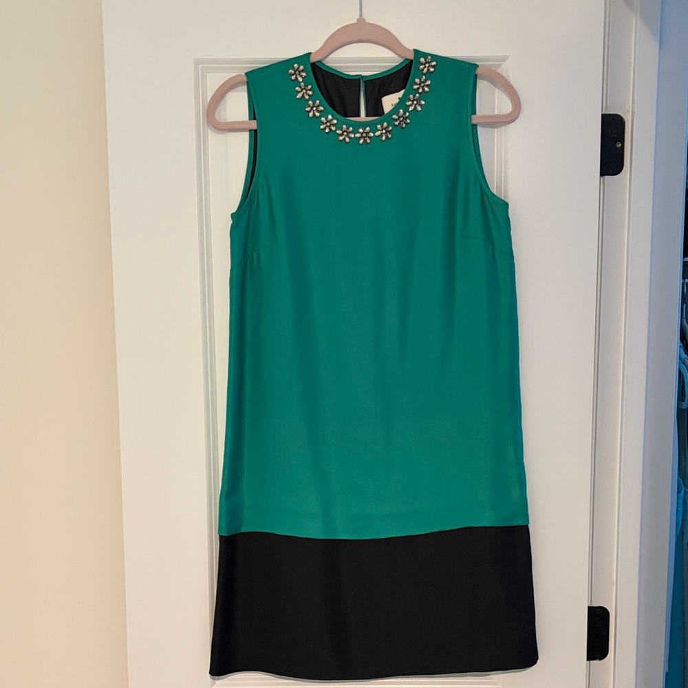 Elegant Green and Black Kate Spade Rosita Dress! NWT